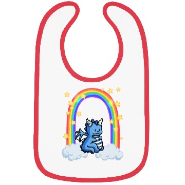 Discover Dragon rainbow cloud stars Bibs