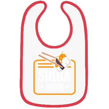 Discover Shiba Sushi Japanese Foodie I Love Sushi Eater Bibs