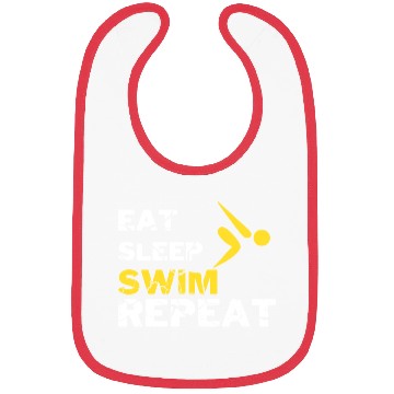 Discover EAT SLEEP SWIM REPEAT Bibs