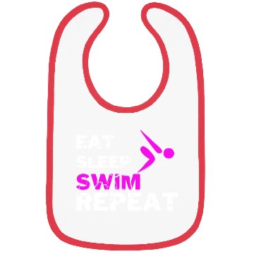 Discover EAT SLEEP SWIM REPEAT Bibs