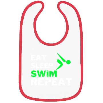 Discover EAT SLEEP SWIM REPEAT Bibs