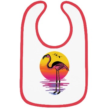 Discover Flamingo Sunset Beach Lover Gift Bibs