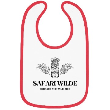 Discover Safari Wilde Tiki Black and White Bibs