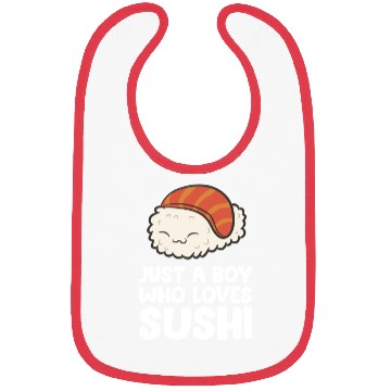 Discover Just a Boy Who Loves Sushi Bibs