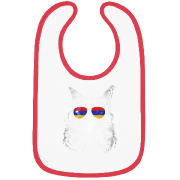 Discover Armenia Armenia sunglasses cat flag Bibs
