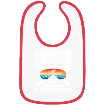 Discover Skiing Education Saying Skier Gift Bibs