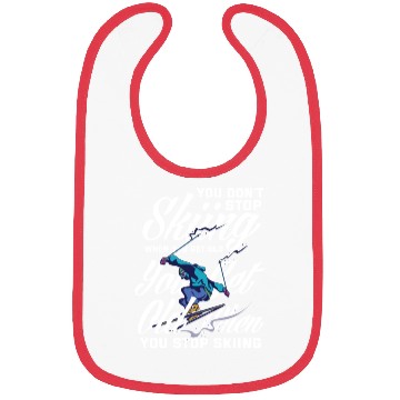Discover Skiing Old Man Grandpa Gift Ski Hobby Bibs