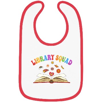 Discover Library Squad Librarian Bookworm Book Lover Bibs