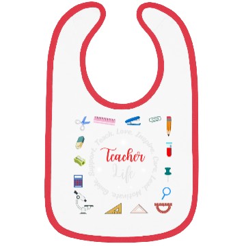 Discover Teacher life Bibs