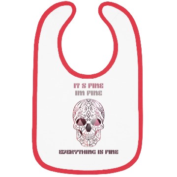 Discover Funny Halloween Magic Elegant Skull Bibs