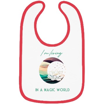 Discover Magic Spiritual Desert Moon Water Lily Bibs