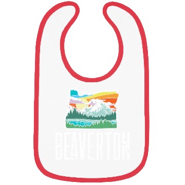 Discover Beaverton Vintage Oregon Nature Outdoors Retro Gra Bibs