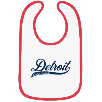 Discover Vintage Detroit Script Baseball Bibs