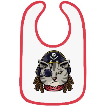 Discover Pirate Cat Cat Mom Gift Bibs