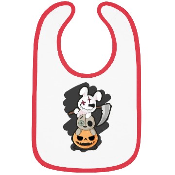 Discover Grim Reaper Killer Bunny - Halloween Bibs