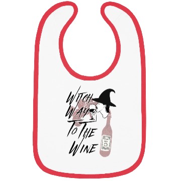 Discover Witch Way to the Wine - Halloween Drinking Humor Bibs