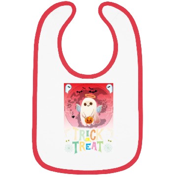Discover Halloween Trick Or Treat Cute Ghost Bibs