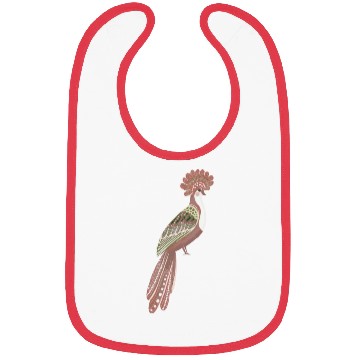 Discover Folk art fancy bird Bibs