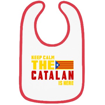 Discover Keep Calm Catalonia flag design Bibs