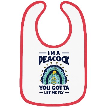 Discover Peacock Flying Inspirational Nature Peacock Fan Bibs