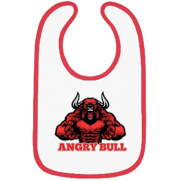 Discover Angry Bull Design Bibs