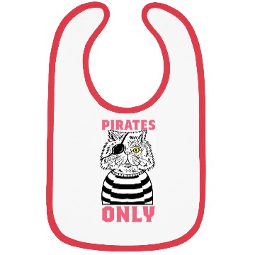 Discover Pirates Only Cat Mom Gift Bibs