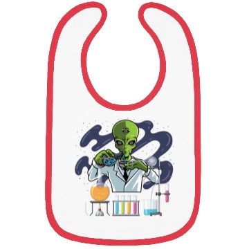 Discover Psychedelic Alien Lab Technician Gift Bibs