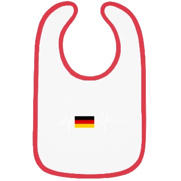 Discover Germany Flag Heartbeat Bibs