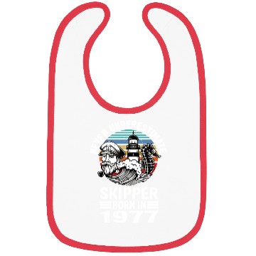 Discover Never Underestimate Skipper Born In 1977 Bibs