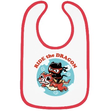 Discover Ride The Dragon | Kawaii Ninja Cat Bibs