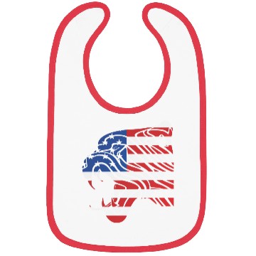 Discover USA Flag Leopard Tattoo Bibs