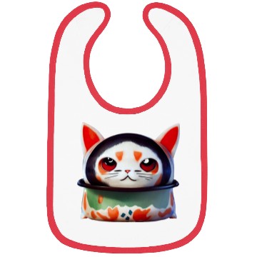 Discover Sushi Cat Bibs