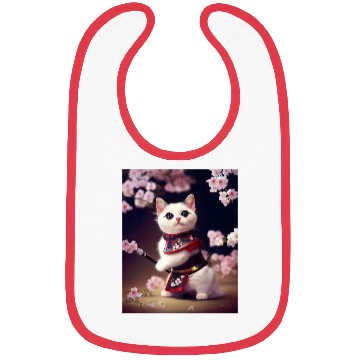 Discover Samurai Cat Bibs