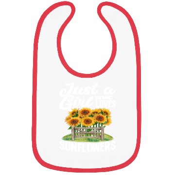 Discover Sunflower Girl Love Bibs