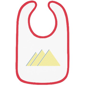 Discover Pretty Problems Jack Brown Triangle Lines Bibs