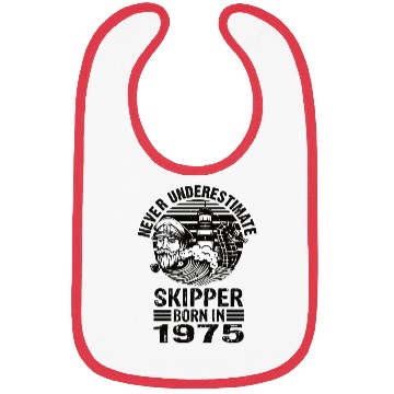 Discover Never Underestimate Skipper Born In 1975 Bibs