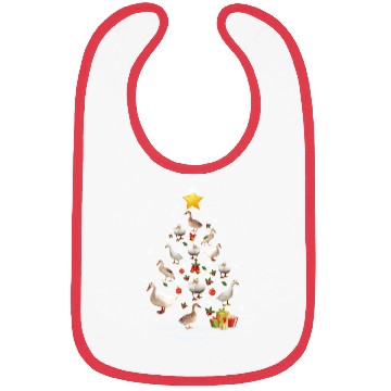 Discover Duck Christmas Tree Duck Xmas Funny Gift Bibs