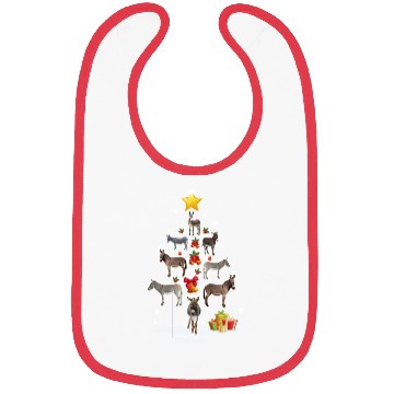 Discover Donkey Christmas Tree Donkey Xmas Funny Gift Bibs