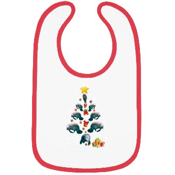 Discover Dolphin Christmas Tree Dolphin Xmas Funny Gift Bibs