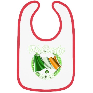 Discover Mccarty Surname Irish Last Name Ireland Flag Bibs