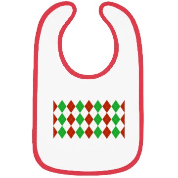 Discover Argyle Christmas Bibs