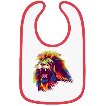 Discover Lion Colorful Bibs