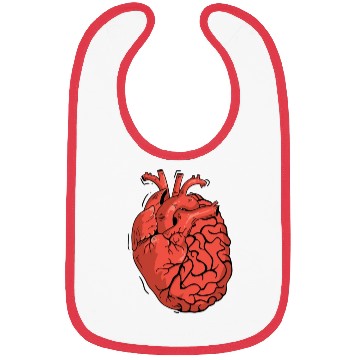 Discover Half Brain Half Heart Organ Anatomy Science Bibs