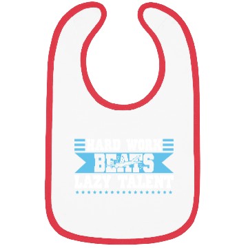 Discover Swimmer Swimming Hard Work Beats Lazy Talent Bibs