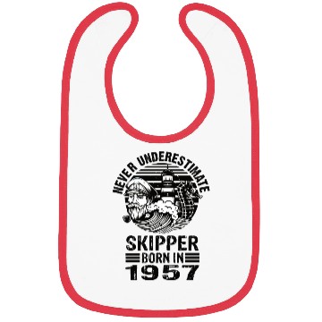 Discover Never Underestimate Skipper Born In 1957 Bibs