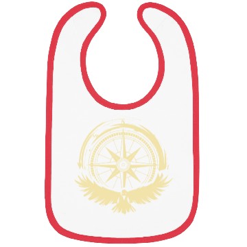 Discover Bird and Compass Camper Gift Bibs