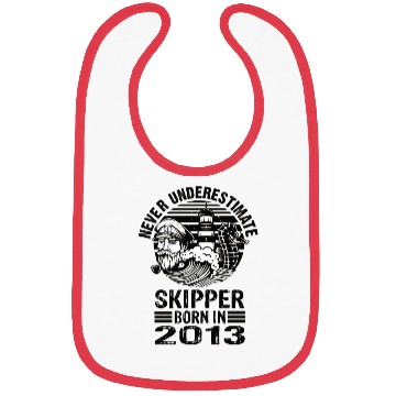 Discover Never Underestimate Skipper Born In 2013 Bibs