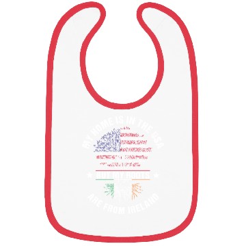 Discover Ireland American Country Heritage Flags Bibs