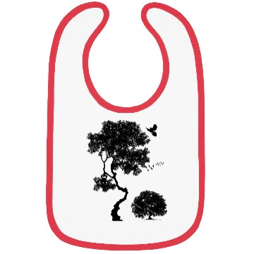 Discover Forest, Tree birds, Nature, Men's Graphic, Trees Bibs