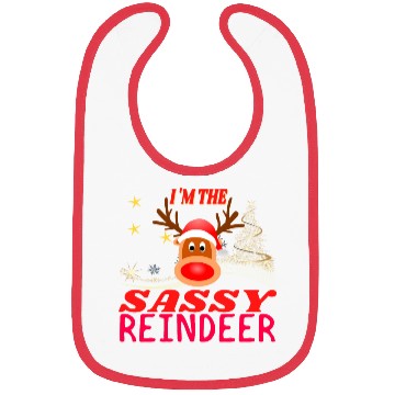 Discover Im The Sassy Reindeer Christmas Bibs